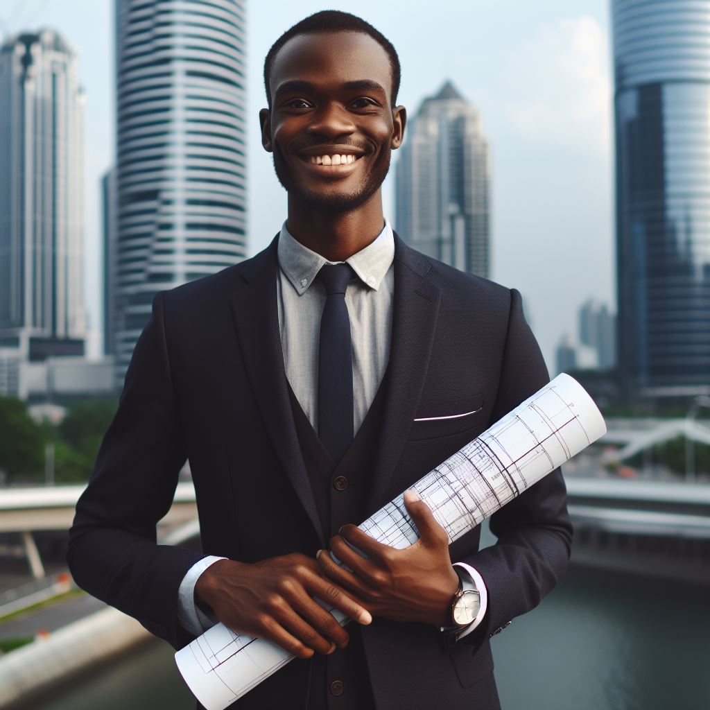 an african man real estate developer